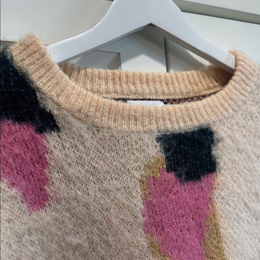 Bluivy Multi Color Oversized Fuzzy Sweater - Picture 5 of 6